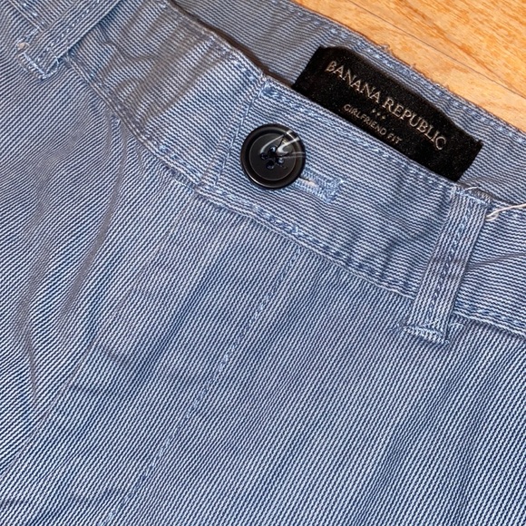 BANANA REPUBLIC Girlfriend Fit Rolled Cuff Striped Chinos - Picture 4 of 13